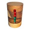 Revlove Wooden Brain Teaser Puzzle, Cylinder with Rotatable Rings, 4