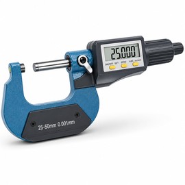 Digital Outside Micrometer, 25-50 mm/1-2 Inch LCD Micrometer