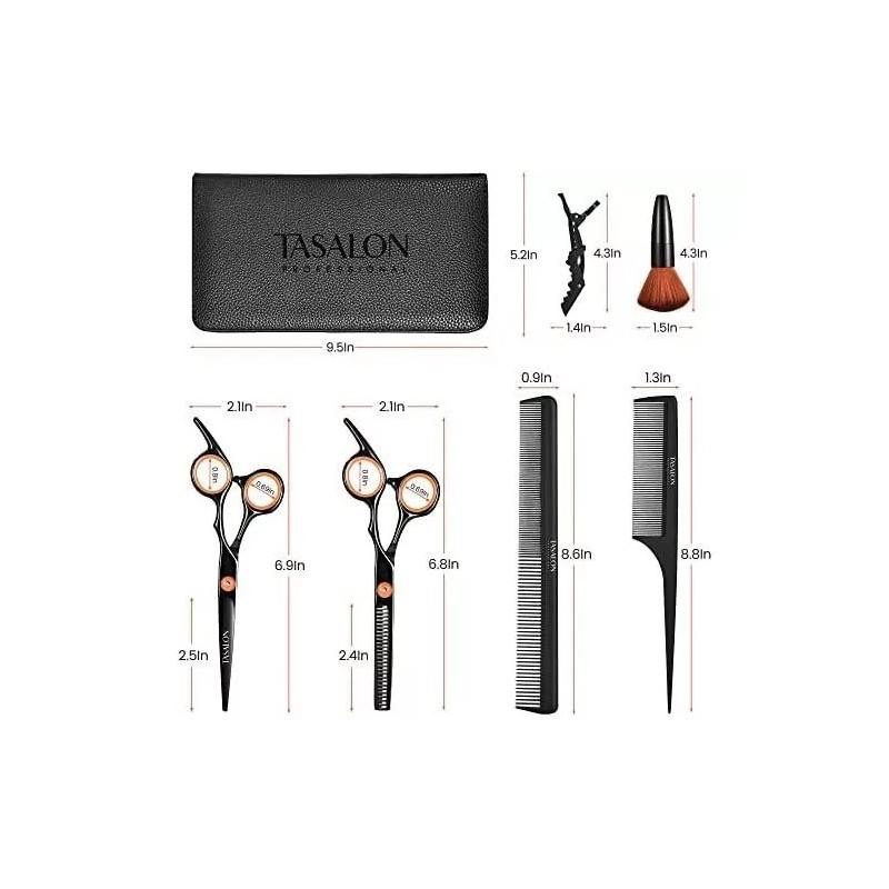 Tasalon Kit De Tijeras Para Cortar El Pelo Con Peine
