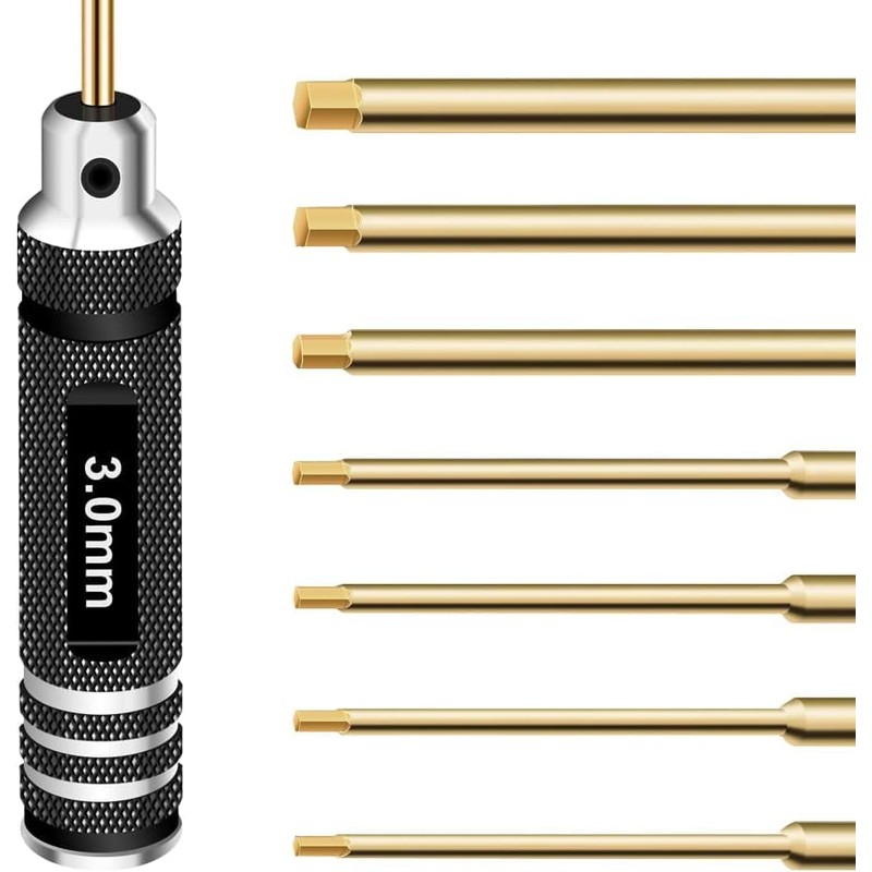 RCpow Hex Driver Set Hex Allen Screwdriver Kit 0.9mm 1.27mm