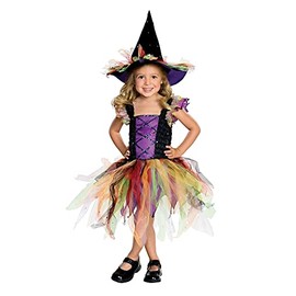 Rubie's Child's Let's Pretend Glitter Witch Costume, Toddler