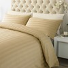 ED Luxury 250 Thread Count 100% Cotton Sateen Stripe Duvet