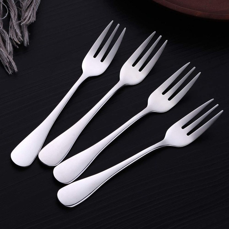 SUNSENGEUR Tea Forks, Stainless Steel Set of 12, Kitchen Accessory