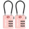 SURE LOCK TSA Compatible Travel Luggage Locks, Inspection Indicator, Easy