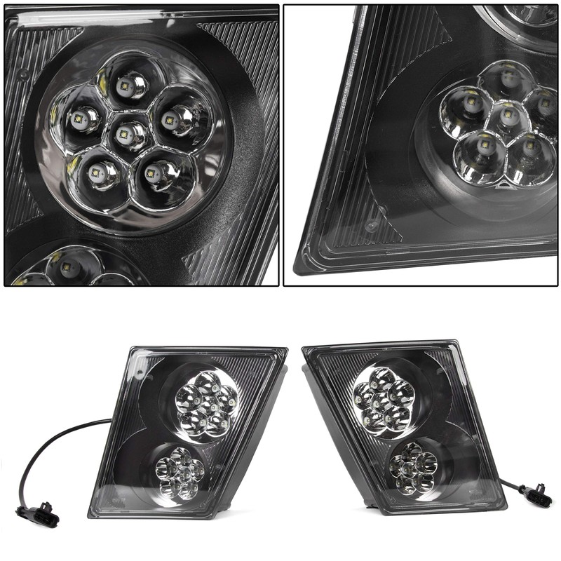 HECASA LED Fog Lights Pair Compatible with 2003-2017 Volvo VNL/VN