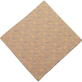 Syusai Old Fabric Beige Size: Height 6.1 x Width 5.9 x Thickness 0.08 inches (15.6 x 15 x 0.2 cm) Pure Silk Segetsuki Flower