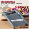 Fackelmann Compact Slicer, Vegetable Slicer with Stainless Steel Blade, Grater