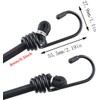 DARENYI 2m Heavy Duty Bungee Cords with Hooks, 4 Pack