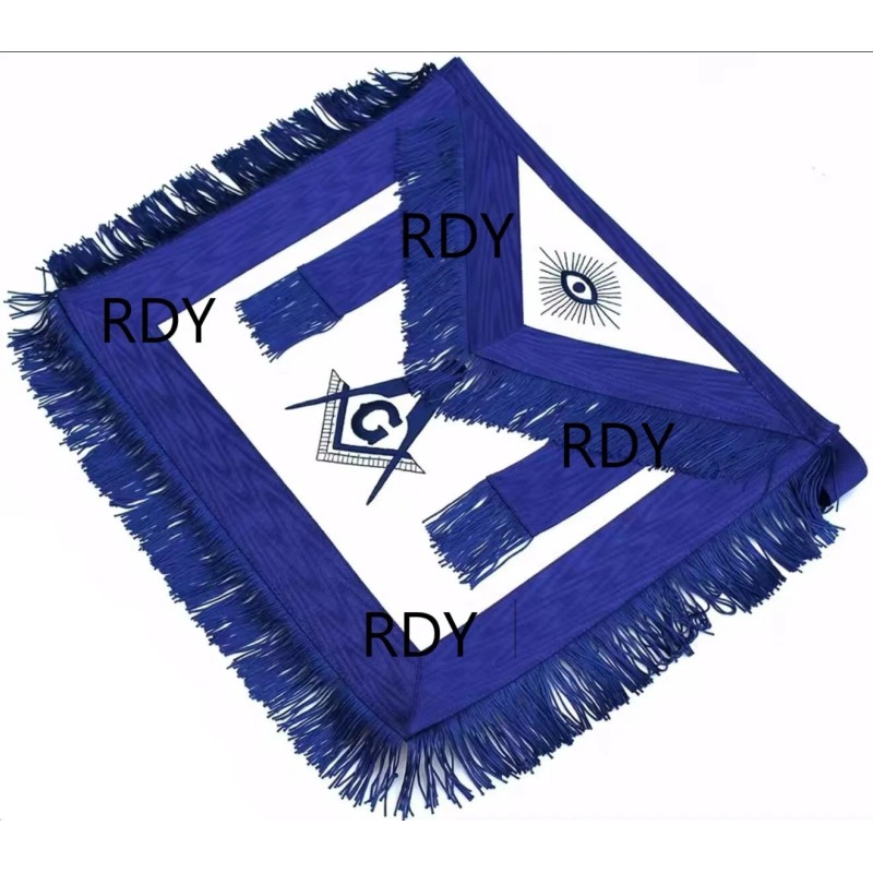 Handcrafted 100% Lambskin Masonic Master Mason Blue Lodge Apron with