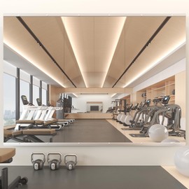 Snowdool Home Gym Mirror, 48''X24''(Each) -3PCS Full Body Mirror for Yoga, Garage, Dance Studio, Anti-Rust, Tempered Glass,Frameless Mirror, Wall-Mounted Large Workout Mirror