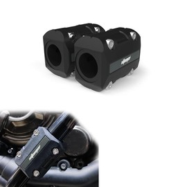 Xitomer 1 pair 22mm/25mm/28mm Motorcycle Engine Guard Bumper Crash Bar Protectors, Motorcycle Crash Bar Protectors Frame sliders (Titanium)