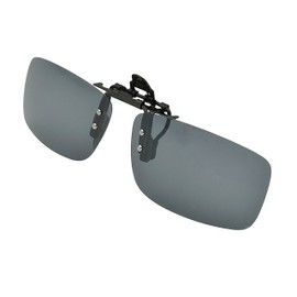Whatif Sunglasses, Clip-on UV400 Sunglasses, Front Apart Polarized Lenses, For Wearing Glasses, gray