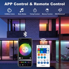 T-SUN RGB Wall Washer Light 2 Pack 50W Waterproof Stage Wash Light Bar Color Changing LED Wall Washer Light with Smart APP & Remote Control Stage Lights for Wedding Birthday Party Stage Outdoor Indoor