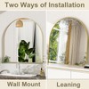 WISSMIELS Arched Wall Mirror - 31"X 33" Arched Bathroom Mirror