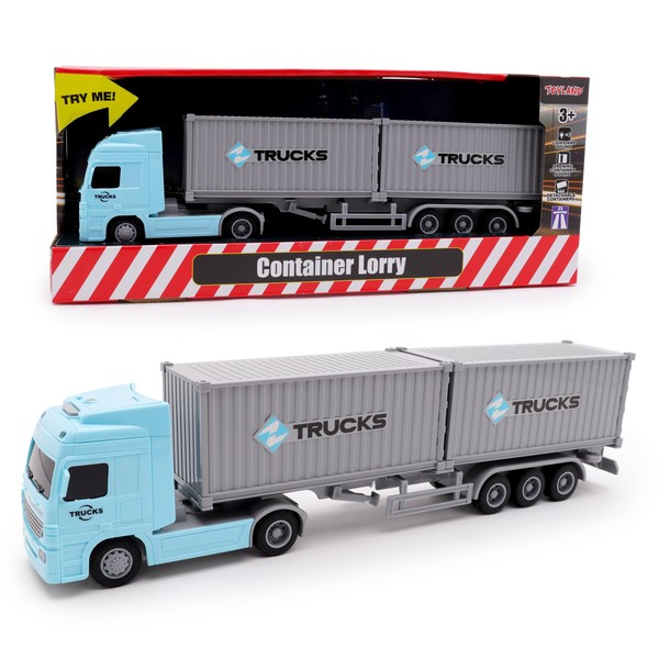 Toyland® 34cm (13") Friction Powered Container Transport Truck With 2
