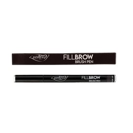 Puro Bio Fillbrow Brush Pen 04 Black 0.7 ml