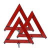 Ciieeo 3pcs Reflective Emergency Triangle Roadside Signs Sturdy Car Safety