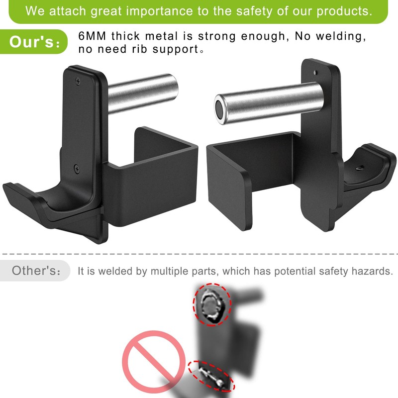 Kipika J-Hooks for 3" x 3" Power Rack with 5/8"