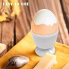 Set of 9 Egg Cups White Round Egg Cups 4.4