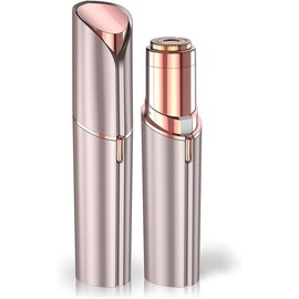 Facial Hair Removal for Women, Portable Lady Shaver, Rechargeable Painless Hair Remover for Face, Upper Lips, Chin, Peach Fuzz - White springtok - Colour: Brown