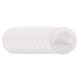 Framendino, 10 Pack Cutton Powder Puff Cosmetic Makeup Puffs Velour Soft Puff Pads with Ribbon Face Powder Puffs