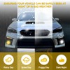 Fancemot LED Fog Lights White Daytime Running Lights (DRL) Amber