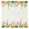 Paquete de 100 servilletas de papel florales de estilo clásico