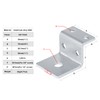 MOUNTAIN_ARK 20 Pack Aluminum Z-Bracket, Short Leg Offset Frame Mounting