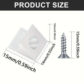 50PCS Drawer Supports for Sagging Drawers Repair Kit with Screws - Kitchen Drawer Front Fixing Brackets - Plastic Mending Wedges - Furniture Chest Reinforcement