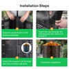 VIVOSUN 500 Gallon Outdoor Compost Bin, Expandable Composter, Easy to