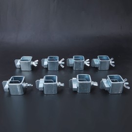 lyrlody Precision Edge to Edge Welding Clamps, 8pcs Galvanized Steel Sheet Metal Butt Welding Clamps Soldering Clamp, 0.040 inch for Straight or Curved Panels