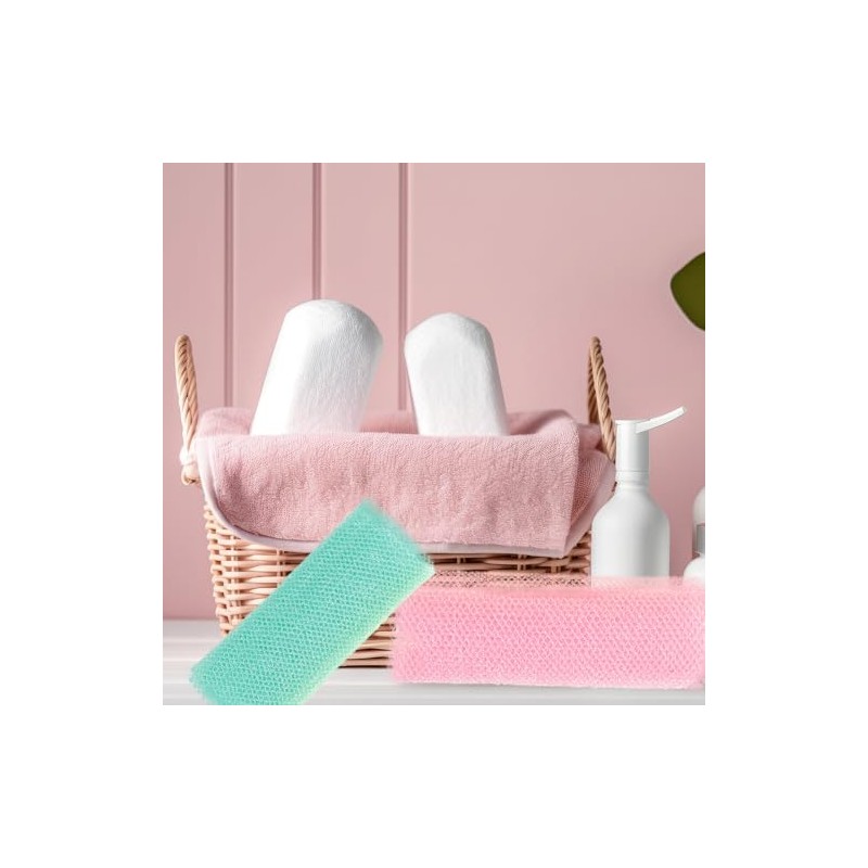 Esponja Exfoliante Africana Larga para Ducha y Baño, Red para