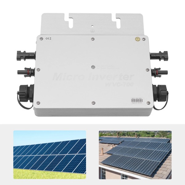 Unbranded MPPT Grid Tie Smart Solar Micro Inverter 700W Grid