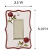 Vining Rose Single Dimmer Rocker Red