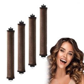 Wzenclave Horquillas, 4 rizados sin calentar, olas sin calentar, rizados sin dañar el cabello fácil de usar la herramienta de peinado bricolaje ﻿