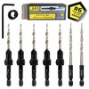 JNB Pro Countersink Drill Bit Set – 5pc Self-Centering Woodworking
