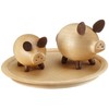 Dregeno 171/033 Pig Set, Wood, natural, 12 x 12 x