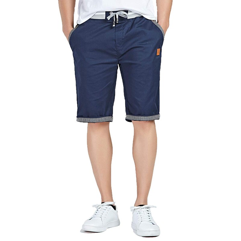 ZOXOZ Men's Summer Leisure Chino Stretch Cotton Shorts with Pockets,