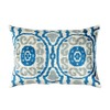 Pasargad Home IK30 Silk Velvet Ikat Pillow 16'' X 24''