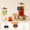 1.5 Gallon Drink Dispenser for Parties (2 Pack) Glass Beverage