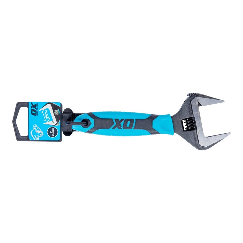 OX Pro Series Adjustable Wrench Extra Wide Jaw 6” (150mm)
