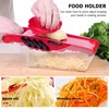 DOITOOL Mandolin Slicer Food Safety Holder - Red Plastic Finger