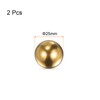 sourcing map 2pcs 25mm Precision Solid Brass Bearing Balls for