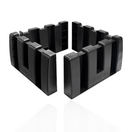 ZNDAW 4PCS Multipurpose Cargo Organizer Blocks, Plastic Car Trunk Storage Organizer Blocks Used with Wool Carpet, Adjustable Trunk Divider Cargo Containment System for Car SUV Van