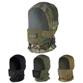 Qavctw Balaclava Face Mask Breathable, Ski Mask for Men Women,Warm Hunting Face Mask for Motorcycle Skiing Snowboarding Camo