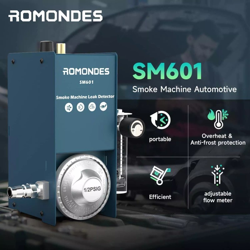 Romondes SM601 Car EVAP Smoke Machine Diagnostic Fuel Pipe Leak