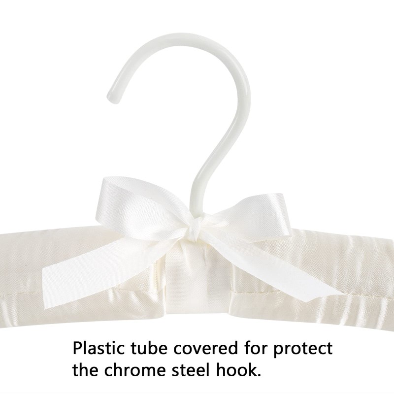 Tosnail 12 Pack Satin Padded Hangers Foam Padded Hangers Dress