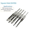 YuYBrightmi Square Hole Mortise Chisel Drill Bit Tools 1/4", 5/16",