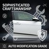 Black Car Door Side Body Guards, 4PCS Body Side Trim