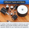 QUARKZMAN M8 Threaded Rubber Bushings, Vibration Insulators, Cylindrical Shock Absorber